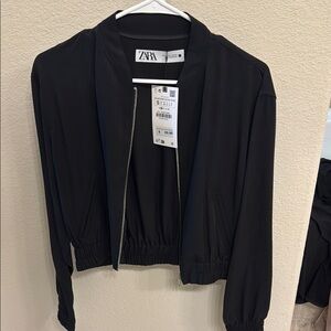Zara Black Women's Bomber Jacket
